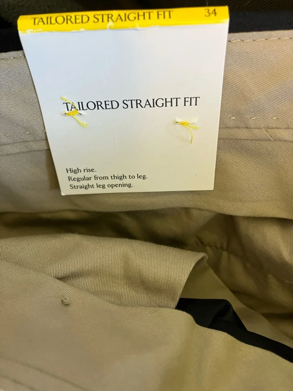 NWT Banana Republic Tailored Straight Fit Black Dress Trousers - Picture 8 of 8